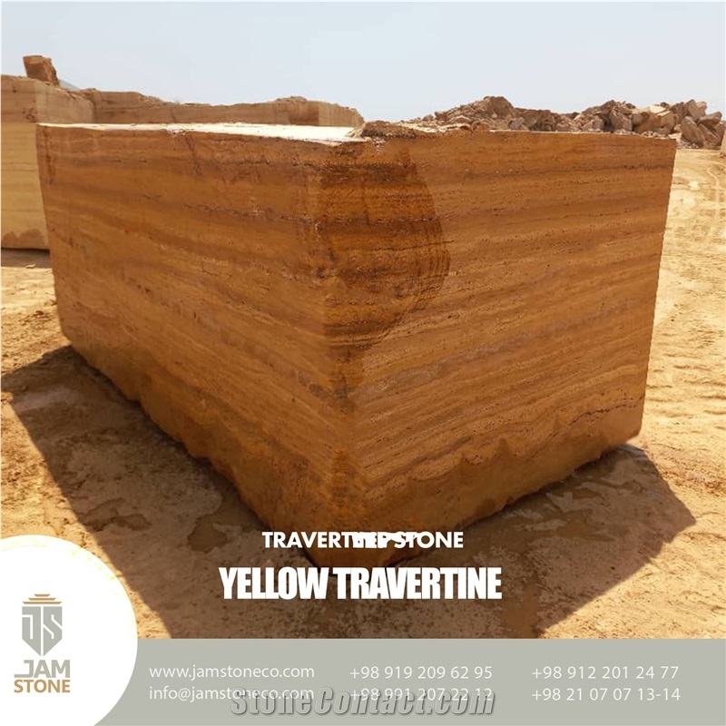 Yellow Travertine Blocks