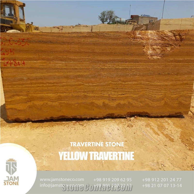 Yellow Travertine Blocks