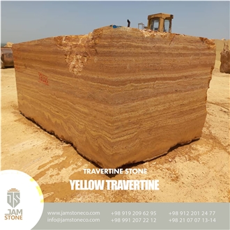 Yellow Travertine Blocks
