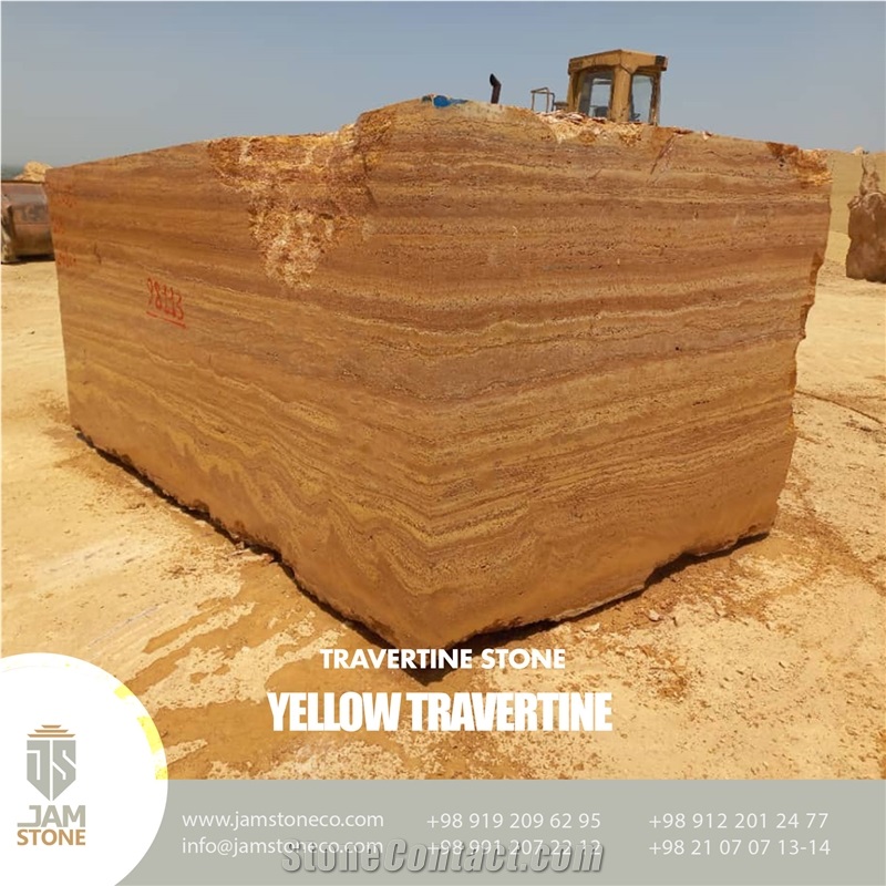 Yellow Travertine Blocks