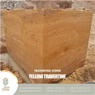 Yellow Travertine Blocks