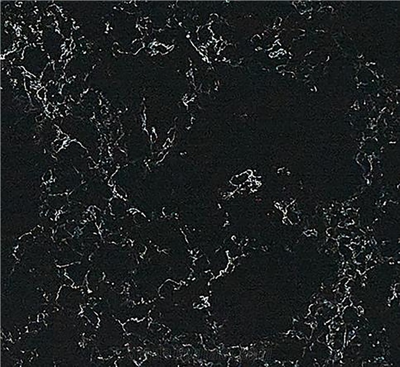 Black Crystal Panel Calacatta Artificial Stone Slabs