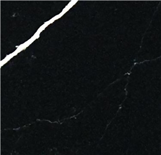 Black Diagonal Classic Fire-Resistant Calacatta Quartz Slabs