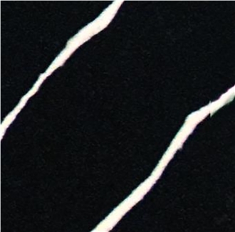 Black Diagonal Classic Fire-Resistant Calacatta Quartz Slabs