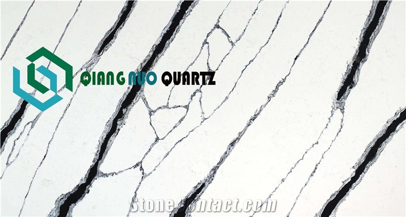 Black Striped Smooth Artificial Solid Surface Slabs