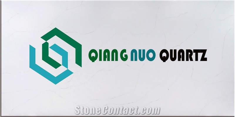 Cement White Polishing Calacatta Quartz Kitchen Countertop