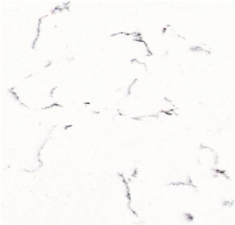 Chaotic Texture White Fire-Resistant Calacatta Quartz Slabs