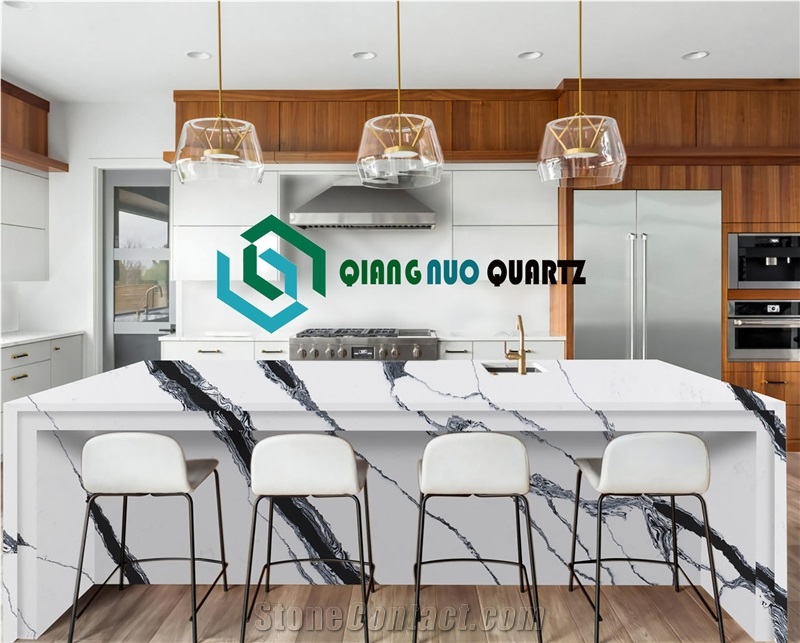 Chinese Giant Pandas Are White In Color Quartz Kitchen Worktops