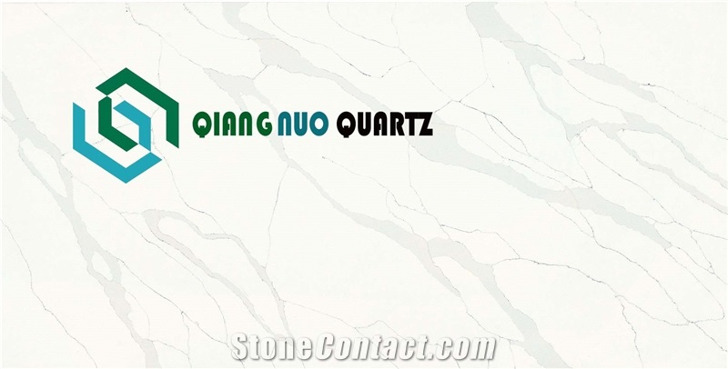 Classic White Artificial Polished Quartz Artificial Carrara