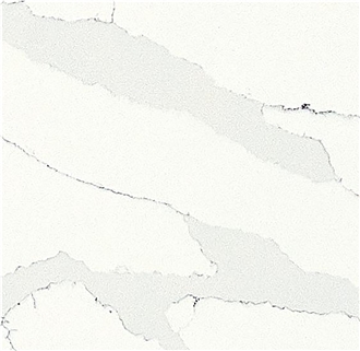 Classic White Artificial Polished Quartz Artificial Carrara