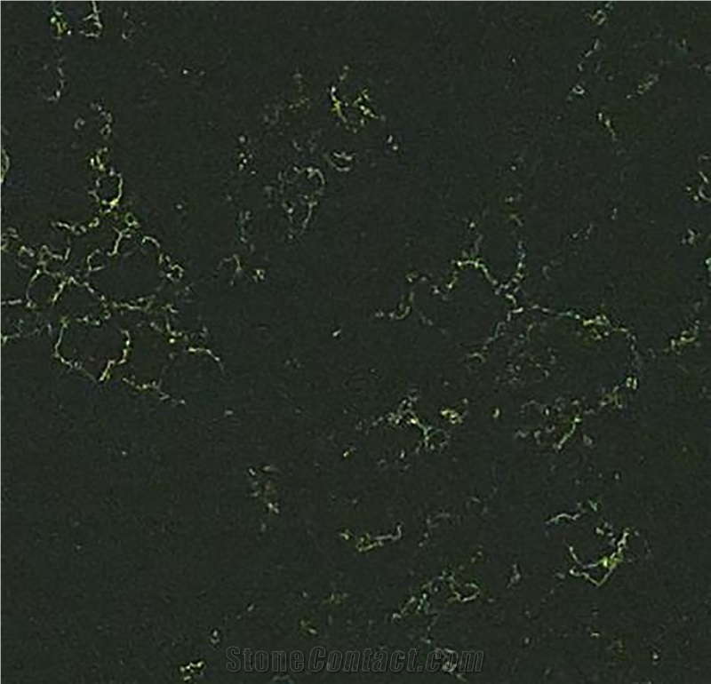 Dark Green High-End Dirt Resistant Calacatta Quartz Slabs