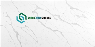 Diagonal Grey Fire-Resistant Polished Calacatta Quartz Slabs