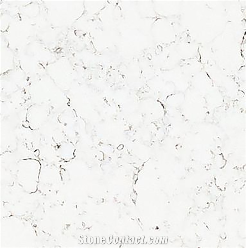 Fine Black Gold Texture Polished Calacatta Quartz Slabs