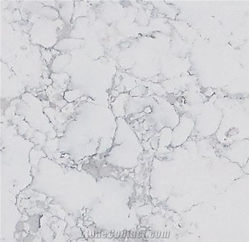 Gray Cotton Pattern Calacatta Artificial Stone Slabs