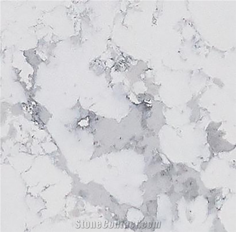Gray Cotton Pattern Calacatta Artificial Stone Slabs