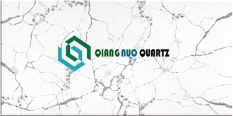 Gray Crack Polished Dirt Resistant Quartz Kitchen Countertop