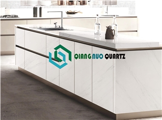 Grey Patterned Quartz 30Mm Countertop
