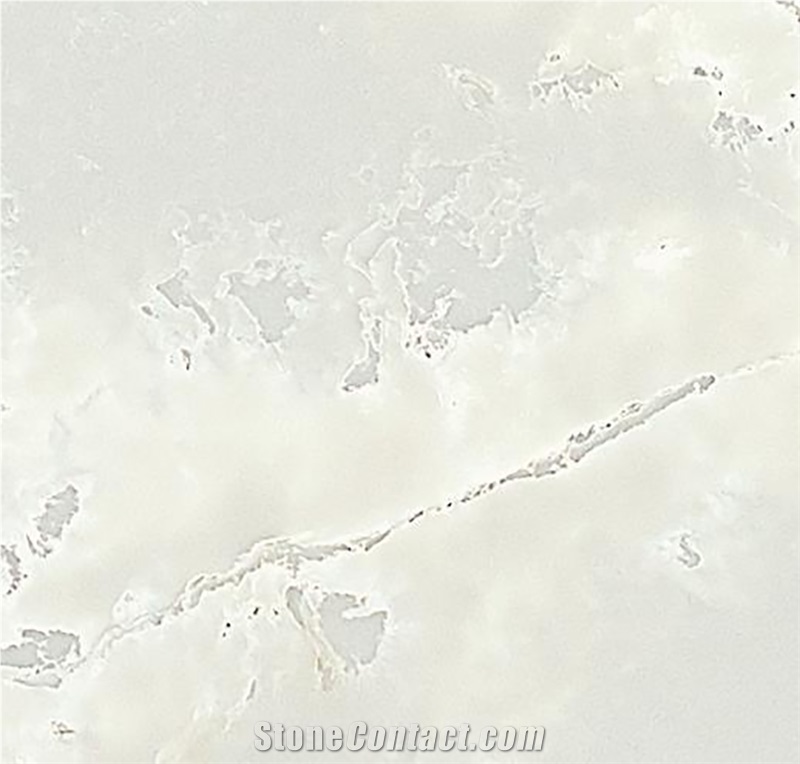 Hard White Ceramic Tile Calacatta Artificial Stone Slabs