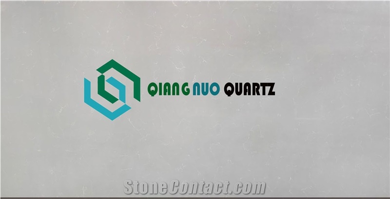 Pure Gray Calacatta Quartz Fireproof Kitchen Countertop