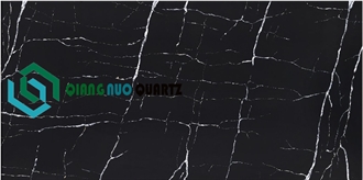 Qiangnuo Black Calacatta Quartz Polishing Kitchen Countertop