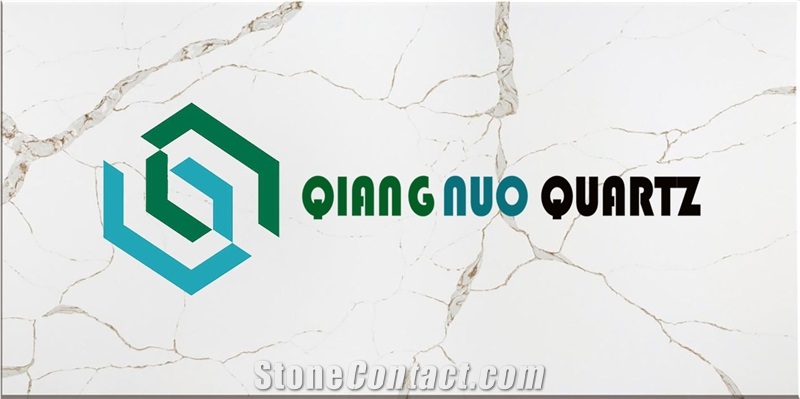 Scattered White Classic Polished Quartz Kitchen Countertop