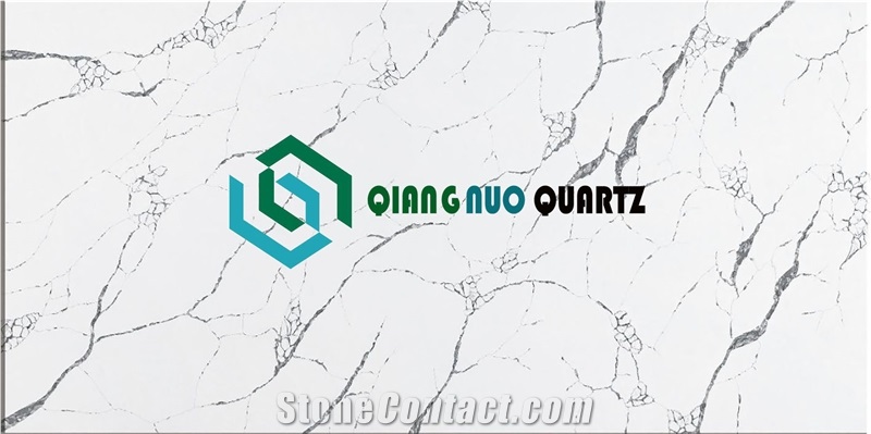 Sparkling White Quartz Bar Engineering Kitchen Countertop