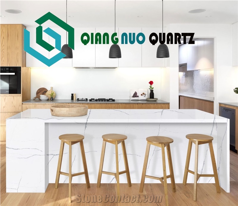 Vertical Texture White Factory Direct Sales Kitchen Bar Tops