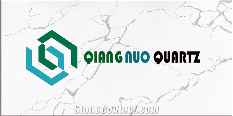 White Shiny Calacatta Polished Quartz Stone Bench Tops