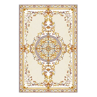 Classic Carpet Water-Jet Marble Medallions Inlay Flooring