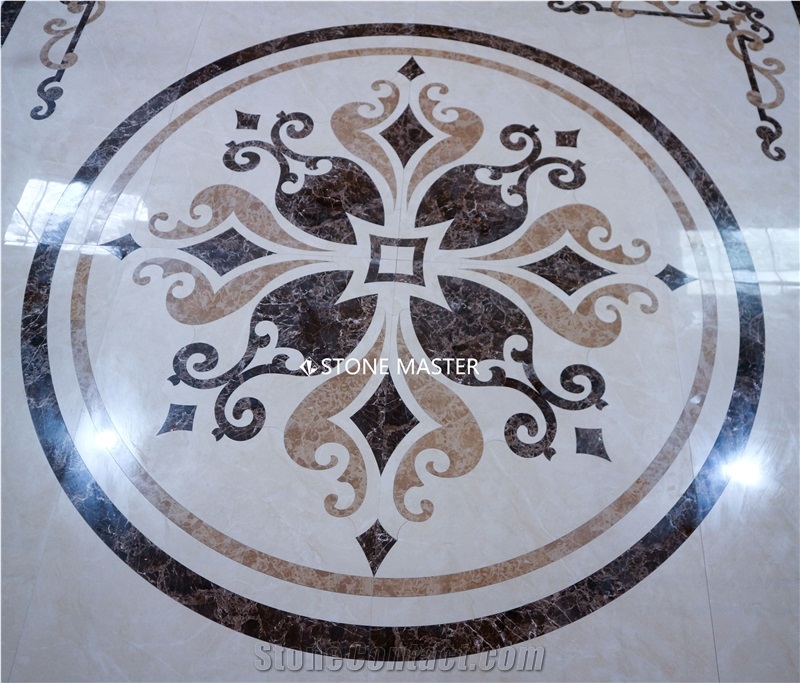 Marble Inlay Medallion For Luxury Villa