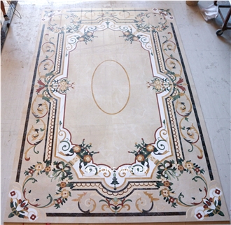 Marble Inlay Medallion For Luxury Villa