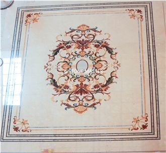Marble Inlay Medallion For Luxury Villa
