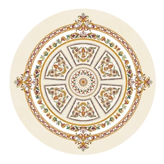 Marble Inlay Waterjet Stone Medallion Floor Classic Luxury