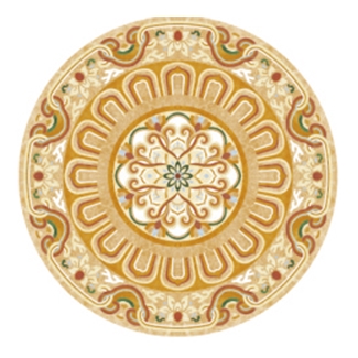 Marble Inlay Waterjet Stone Medallion Floor Classic Luxury