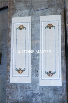 Water-Jet Marble Stone Inlay Medallion Corridor Stunning