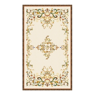 Waterjet Marble Inlay Carpet Medallion Floor Stone