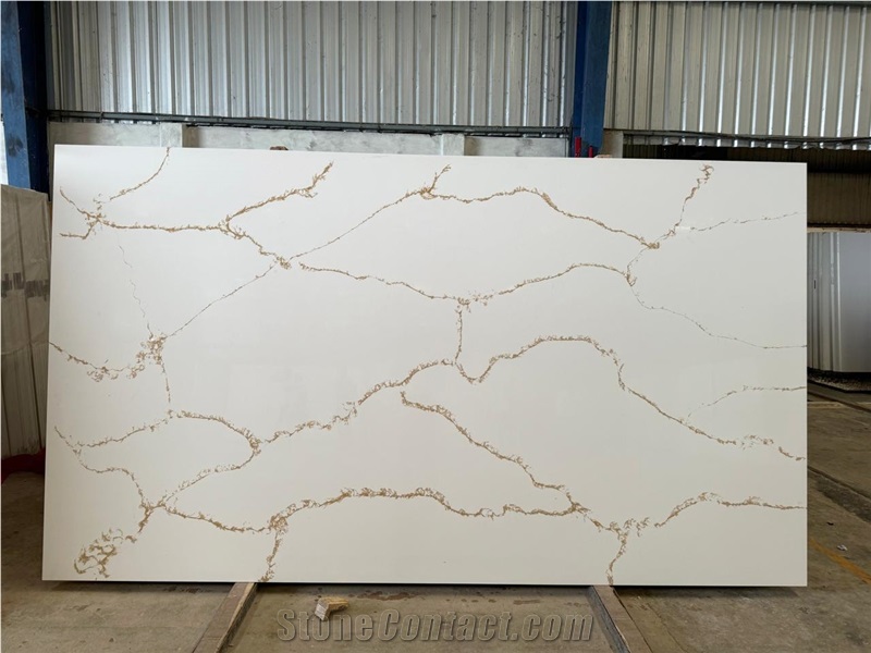 Golden Roots Quartz Slabs