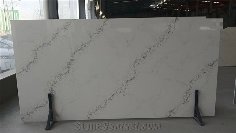 Artificial Stone Calacatta White Series Quartz Slabs