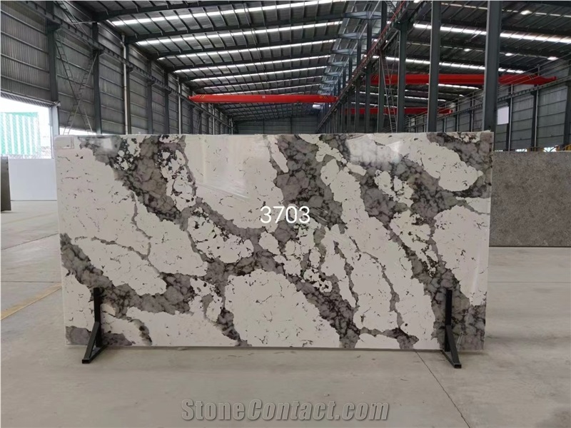 Artificial Stone Patagonia White Quartz Slabs For Wall Tile
