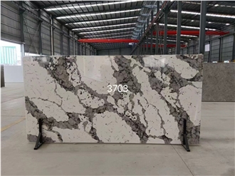 Artificial Stone Patagonia White Quartz Slabs For Wall Tile