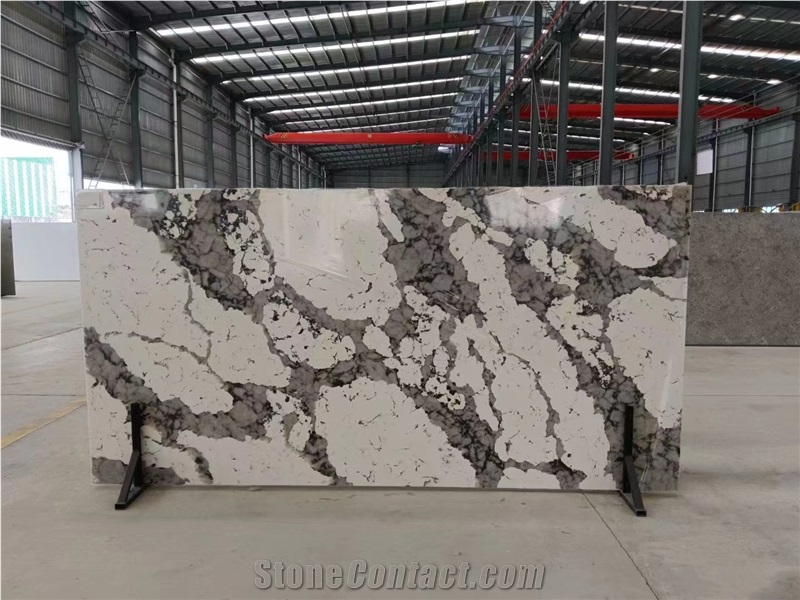 Artificial Stone Patagonia White Quartz Slabs For Wall Tile