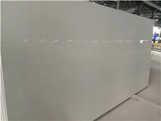 Artificial Stone Super Pure White Quartz Slabs For Wall Tile