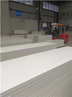 Artificial Stone Super White Grain Quartz Slabs