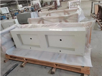 Artificial Stone Super White Grain Quartz Slabs