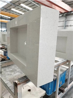 Artificial Stone Super White Grain Quartz Slabs