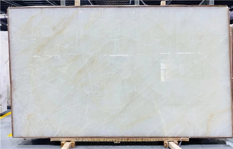 Golden Vein White Crystal Marble Slab For Wall Tiles