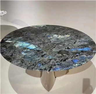 Luxury Blue Labradorite Granite Table Tops