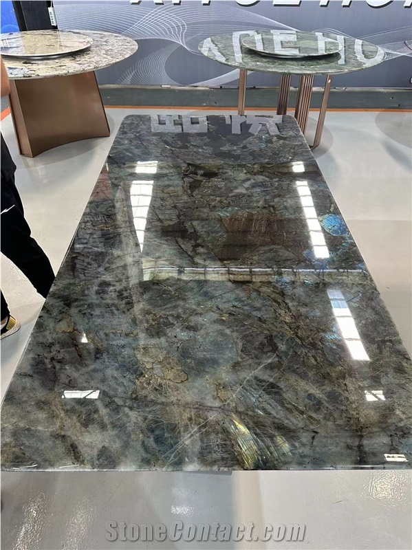 Luxury Blue Labradorite Granite Table Tops