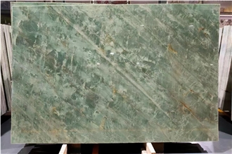 Luxury Royal Emerald Green Quartzite Slab For Wall Tiles