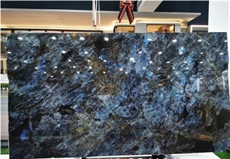 Madagascar Blue Labrador Granite Slab For Wall Tiles
